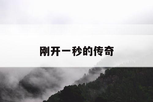 刚开一秒的传奇