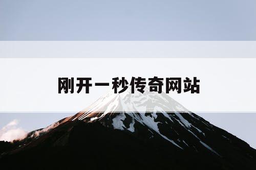 刚开一秒传奇网站