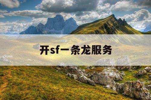 开sf一条龙服务 开sf一条龙服务
