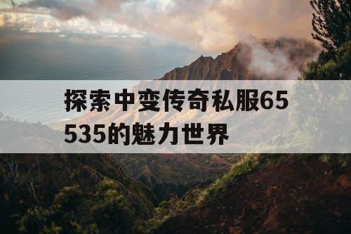 探索中变传奇私服65535的魅力世界