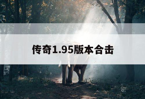 传奇1.95版本合击