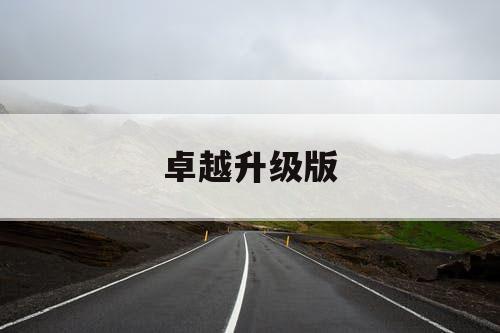 卓越升级版 卓越升级版