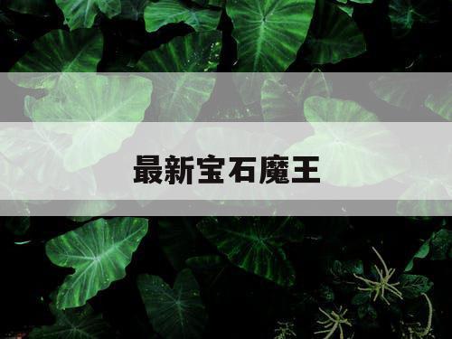 最新宝石魔王