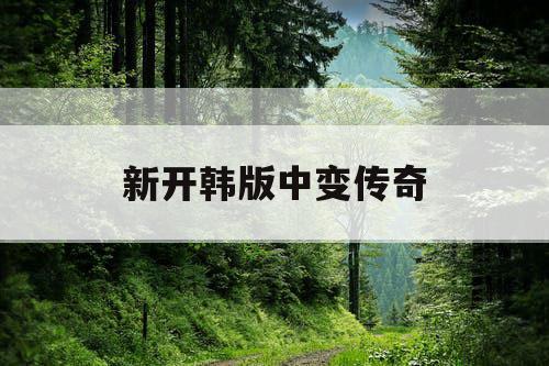 新开韩版中变传奇