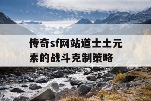 传奇sf网站道士土元素的战斗克制策略