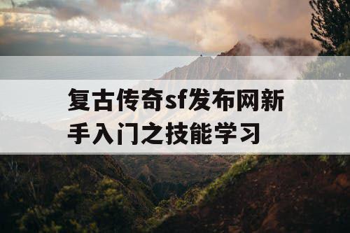 复古传奇sf发布网新手入门之技能学习
