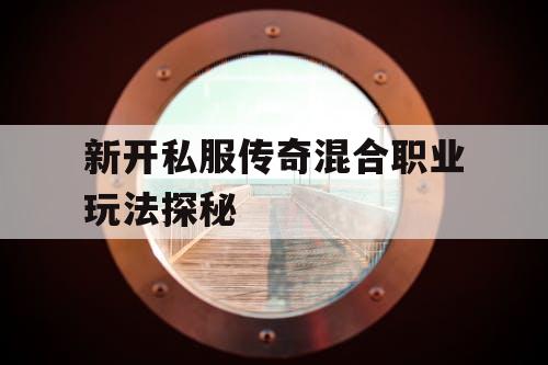 新开私服传奇混合职业玩法探秘