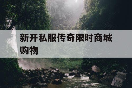 新开私服传奇限时商城购物