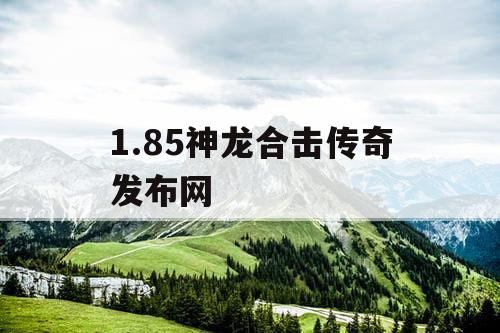 1.85神龙合击传奇发布网