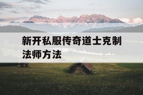 新开私服传奇道士克制法师方法