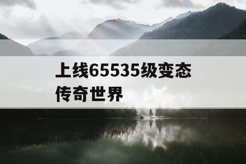 上线65535级变态传奇世界