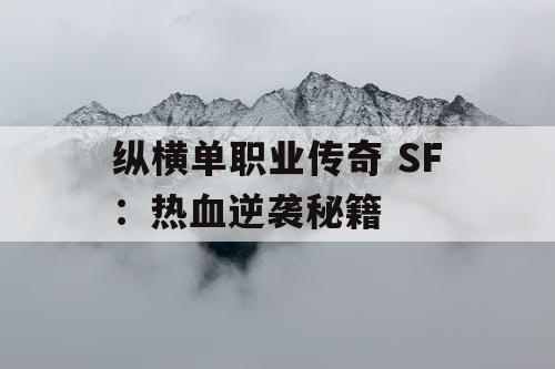 纵横单职业传奇 SF：热血逆袭秘籍