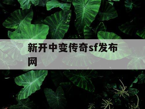 新开中变传奇sf发布网