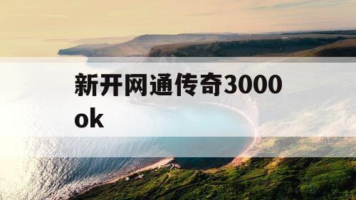 新开网通传奇3000ok