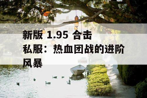 新版 1.95 合击私服：热血团战的进阶风暴