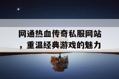 网通热血传奇私服网站，重温经典游戏的魅力