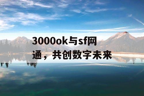 3000ok与sf网通，共创数字未来