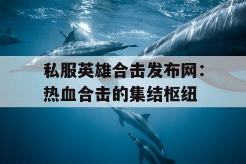 私服英雄合击发布网：热血合击的集结枢纽