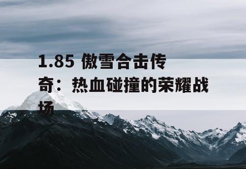 1.85 傲雪合击传奇：热血碰撞的荣耀战场