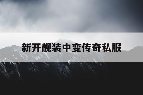 新开靓装中变传奇私服
