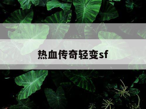 热血传奇轻变sf
