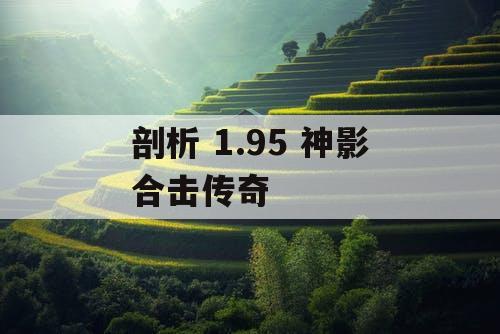 剖析 1.95 神影合击传奇