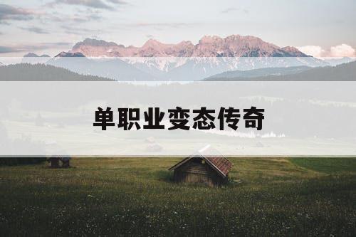 单职业变态传奇