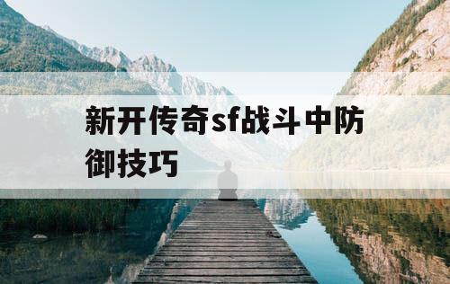 新开传奇sf战斗中防御技巧