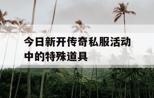 今日新开传奇私服活动中的特殊道具