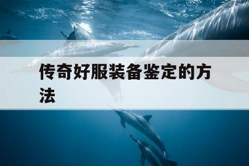 传奇好服装备鉴定的方法