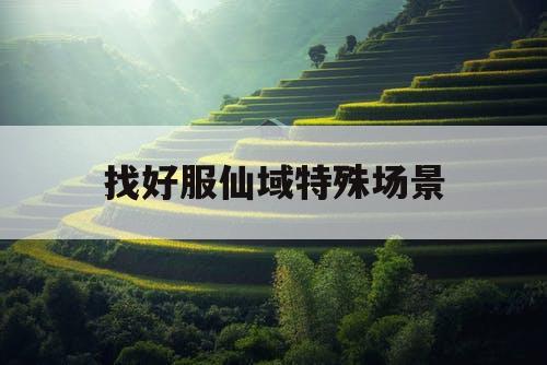 找好服仙域特殊场景