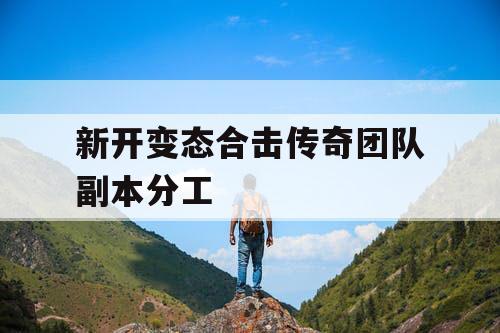 新开变态合击传奇团队副本分工